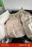 BJHG王栎鑫同款不计后果贴贴羽绒服冬季男生潮牌美式外套宽松防寒服女 奶昔白 L （150-170斤） 实拍图