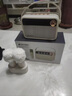 山水（SANSUI）V3户外K歌音响麦克风小型拉卡OK一体机无线蓝牙儿童话筒家庭ktv歌词显示音箱【双话筒+底座】 实拍图