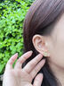 禾匠通体S925银和田玉耳钉女士高级感情人节纪念生日礼物送女友老婆 S925银和田玉耳钉【配证书】 实拍图