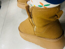 回力官方女鞋雪地靴女2025冬季新款加绒加厚保暖棉鞋女 棕色 38 实拍图