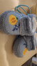 伊顿德鲁婴儿雪地靴秋冬0-1岁宝宝男女棉鞋保暖加厚学步鞋加绒0-6-13个月 蓝色 菠萝魔术贴（加绒加厚） 内长13cm（9-13个月） 实拍图