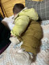 巴拉巴拉童装婴儿连体衣假两件连体羽绒服宝宝衣服冬加厚男童女童儿童 黄绿41122-白鸭绒 90cm 实拍图