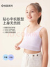 久岁伴女童文胸莫代尔一阶段小背心发育期中长款内衣 401022T 星黛紫70A 实拍图