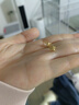 周大福 星星足金黄金耳钉(工费160)约1.3g EOF58 实拍图