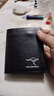 2025年新款竖款钱包男士加厚短款钱夹青年皮夹软皮大容量内拉链潮 黑色 实拍图