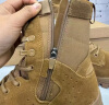 梦多福新式作战靴男棕色战术作训鞋超轻真皮侧拉链耐磨作战鞋 棕色新式作战靴【超纤皮】 42 实拍图