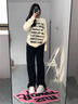 回力厚底小白鞋女2026春季新款爆款内增高女鞋透气百搭增高板鞋子 白黑色【6.0cm超轻厚底】 37 实拍图