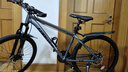 永久（FOREVER）自行车男女铝合金双碟刹山地车青少年成人越野竞技避震单车 21速26寸铝架-消光灰 实拍图