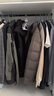 固特（GUTE）衣柜挂衣杆可伸缩橱柜杆衣柜杆固定杆衣架晾衣杆配底座黑色中号 实拍图