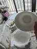 瓷秀源纯白唐山骨瓷碗家用套装微波炉米饭碗面碗粥碗防烫吃饭餐具陶瓷碗 4.5英寸高脚碗6个 实拍图