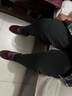 海澜之家男士保暖裤男秋裤抗菌抗静电护膝加绒加厚棉裤防寒打底厚秋裤男 黑色+麻灰（2条装）/热磁疗护膝 4XL -190/115 实拍图