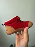 MIKIHOUSE学步棉鞋秋冬宾斯熊内里绒保暖学步鞋上翘鞋头舒适HOTBISCUITS 红色 14 （适合脚长13.5cm） 实拍图