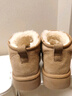 京东京造【mini厚底】雪地靴女增高时尚斜口短靴加绒羊皮毛一体羚羊棕37 实拍图