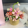 热门乐高兼容永生花篮积木花盆栽玫瑰模型摆件儿童拼装玩具女孩 花篮【玫瑰粉境】彩盒 实拍图