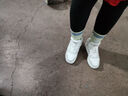 361°运动鞋女秋冬季高帮保暖加绒增高小白休闲板鞋子女682146606A-8 实拍图