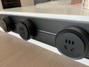 西门子（SIEMENS）轨道插座 优享款套装 明装轨道 插排 可移动墙壁插座 8kW大功率 60cm轨道+3个五孔插头 黑色 实拍图