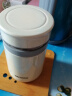 陶瓷保温杯非涂层真陶瓷内胆水杯男女士办公桌面杯子 米白色 400ml 实拍图