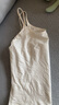 红豆（Hodo）女士吊带内衣棉质莫代尔纯色圆领修身夏季运动内搭背心打底衫 白色 L (165) 实拍图