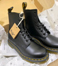 马丁（DR.MARTENS）1460 W英伦男款夏季经典款通勤光面皮黑色马丁靴 黑色 43  建议拍大一码 实拍图