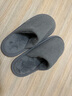 merdor冬季棉拖鞋男士室内家居保暖防滑居家用情侣毛绒地板棉拖鞋女秋冬 灰色 44-45 实拍图