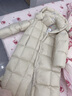 美力城【檀健次同款】长款羽绒服女装新款95%极地鹅绒外套时尚泡芙 铂金白 XS （80-100斤） 实拍图