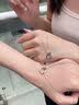 中国黄金（CHINA GOLD）银莫比乌斯环项链男女一对情侣款纪老婆生日七夕情人节礼物送女友 莫比乌斯环项链【女】+刻字/代写贺卡 实拍图