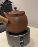 柴烧陶壶烧水壶老岩泥煮茶壶砂铫手工红泥炭炉壶电陶炉粗陶煮茶器 老岩泥槟榔壶 650ml 实拍图