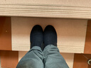 布舍元老北京布鞋棉鞋高帮羊毛保暖男中老年防滑爸爸鞋74X-0214蓝色42 实拍图