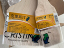 克里斯汀优质羊毛刷软毛乳胶漆油漆涂料水性木器刷子面漆刷墙漆烧烤刷家用 2+4英寸各1把 D8422Z2 实拍图