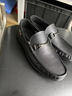 蜘蛛王男鞋休闲皮鞋男士2025春夏季软皮软底鞋子透气时尚真皮豆豆鞋子男 黑色扣件(舒适软牛皮) 38 (240mm) 【30年国货品牌】 实拍图