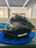 睿觅（RYMIC）摩托车头盔全盔3C认证专业机车骑行头盔四季男女R977星空黑L 实拍图