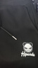 HIPANDA休闲裤男2025春夏运动长裤束脚宽松黑色印花针织百搭卫裤黑色XL 实拍图