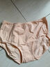 洁丽雅4条装内裤女纯色全棉中腰提臀收腹透气舒适大码三角女士内裤秋冬 抹绿+雾灰+豆沙+肤色 L 【建议85斤-105斤】 实拍图