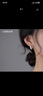 Lnieer999足银素圈耳环2025新款耳钉轻奢高级感耳圈耳饰品女冷淡风耳扣 大号几何耳环【999足银】 实拍图