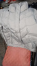 梵花秀中年妈妈羽绒服冬装外套短款新款中老年女装洋气翻领保暖棉衣秋冬 灰色白鸭绒 L 议穿90-110斤 实拍图