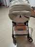 Justyes嘉也泡芙双向高景观婴儿推车可坐可躺轻便折叠新生儿宝宝婴儿车 卡其米plus【靠背三档机械调节】 实拍图