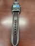 istrap苹果手表表带疯马牛皮Apple Watch Ultra3/2手表带S11/10/9/8/7/6/SE厚实真皮表链iWatch男士腕带 巧克力【黑色配件 44/45/46MM表盘【适用Wat 实拍图