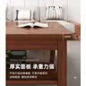 小匠材实木茶几客厅家用现代简约办公室桌小户型新中式茶桌 胡桃双层100 实拍图