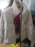 茵曼（INMAN）2025秋冬女装新款鸭绒九江羽绒服休闲立领落肩宽松外套大衣上衣 淡香杏 L 实拍图