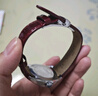 适用于天梭1853库图T035原厂皮带女 T035210A T035207A原装真皮表带18mm 原厂酒红色+银色表扣（质保一年） 18mm 实拍图
