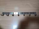 HITOMI 喜多美 挂钩排钩不锈钢304加厚挂衣钩免打孔卫生间毛巾壁挂粘钩厨房浴室 304不锈钢【底板2mm厚】7钩 实拍图