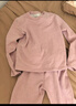 family by gb3096好孩子儿童保暖内衣套装双面磨毛羊绒蚕丝秋衣秋裤中大童睡衣 粉色3098 常规 春秋款 150 加大1码拍 实拍图