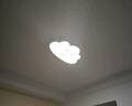 雷士（NVC）LED卧室吸顶灯护眼全光谱智能遥控房间灯云朵造型儿童房灯具 全光谱云朵-白 32W三段调光 实拍图
