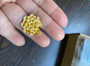 周大生黄金项链富贵花卉吊坠节日送礼送对象老婆妈妈情人节礼物多退少补 约 7.1g（不含项链） 实拍图