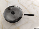 苏泊尔（SUPOR）炒锅铁锅耐磨防锈炒菜锅老式家用无涂层锅燃气专用锅具久用不粘锅 无涂层爆炒铁锅【配锅盖】 32cm 实拍图