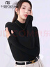 莫代尔德绒半高领打底衫女加绒加厚磨毛打底衣秋冬修身长袖保暖内搭上衣 实拍图