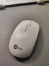 联想来酷无线蓝牙轻音充电鼠标轻声便携小巧商务办公台式电脑苹果笔记本电脑通用鼠标USB接口 白色2.4G无线+蓝牙双模（充电版） 2.4G 实拍图