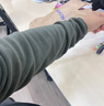 迪卡侬（DECATHLON）户外外套男士保暖摇粒绒上衣抓绒衣冲锋衣内胆 SG100F 新款升级面料 - 军绿色 XL 实拍图