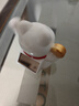 吉猫堂太阳能小招财猫摆件家居办公桌面自动摇手发财猫汽车车载中控装饰 【白色】千万两太阳能招财猫 实拍图