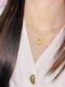 中国黄金（CHINA GOLD）莫比乌斯环黄金项链女999足金珐琅彩吊坠七夕情人节礼物送女朋友 莫比乌斯环吊坠赠银链+花语礼盒【纪念品】 晒单实拍图
